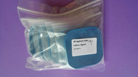Edelstahl Ligatur Bögen 025,30g,stainless steel ligature wire ,CE