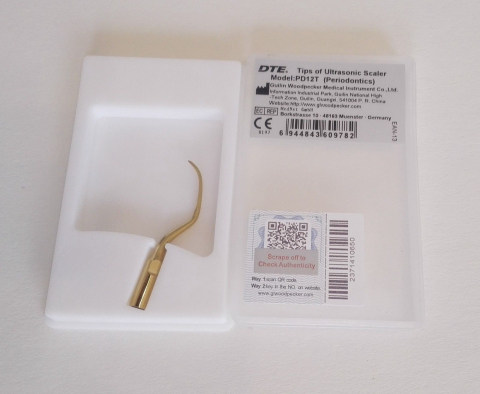 1stk woodpecker original Titanium Periodontics ZEG Spitze PD12T, DTE Serie ,CE/FDA