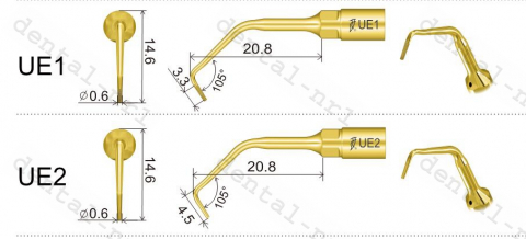 Endodontie Spitze UE1/ UE2/ UE3/ UE4 für woodpecker/ mectron ultrasurgery,CE/FDA