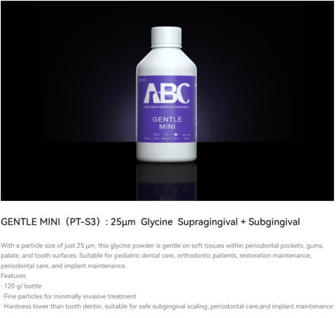 woodpecker Original GENTLE MINI 25um Glycin supragingival + subgingival Pulver (120g/Flasche)