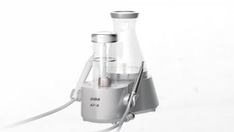 (Angebote!)Woodpecker Dental Scaler und Air Polisher AP-B,Elegantes Grau, schnelleres und bequemeres Scaling.CE/FDA