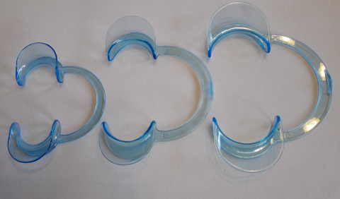 3XC-Form dental cheek retractor,Lippe Retractor,Mundöffner,mouth opener,blau LMS