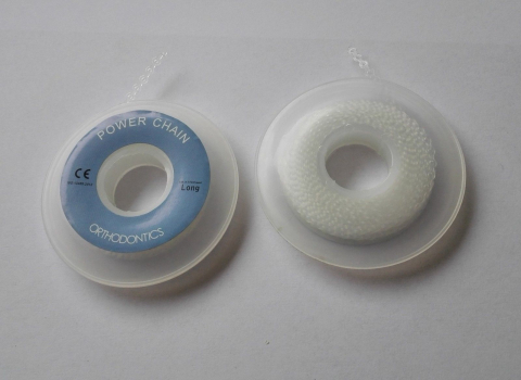 Dental Kieferorthopädische Elastische Power Ketten,[close, short,long], transparent CE/FDA