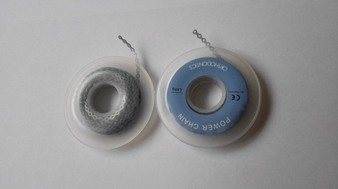 Dental Kieferorthopädische Elastische Power Ketten ,[long,short,close]SilverGrau,CE/FDA