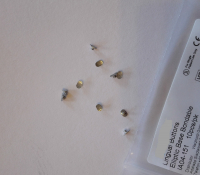 10Stk Dental elliptische verklebbar Lingualknöpfchen,lingual buttons,elliptic base CE/FDA