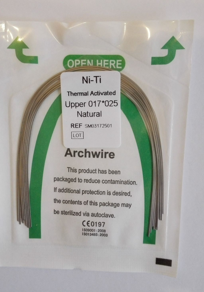 Niti thermische aktiv Bögen,Rechteck Naturform U/L,20stk,CE/FDA(Wählen Sie die Größen)