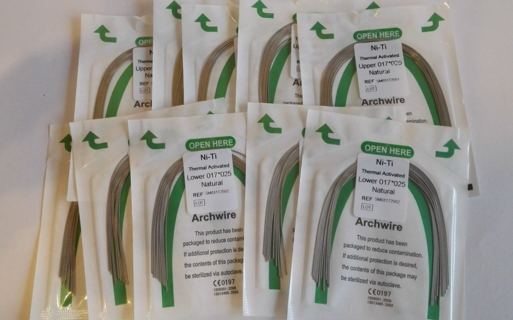 Niti thermische aktiv Bögen,Rechteck Naturform U/L,20stk,CE/FDA(Wählen Sie die Größen)