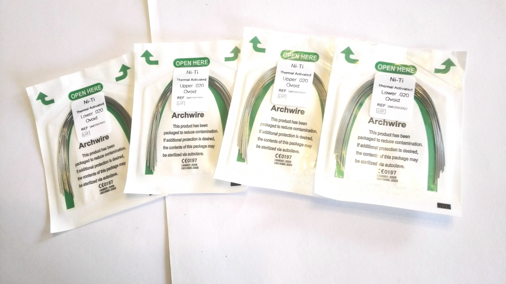 20stk Dental niti thermal active Archwire,rounde,eiförmige Form,thermische aktiv Bögen U/L,CE/FDA(Wählen Sie die Größen)