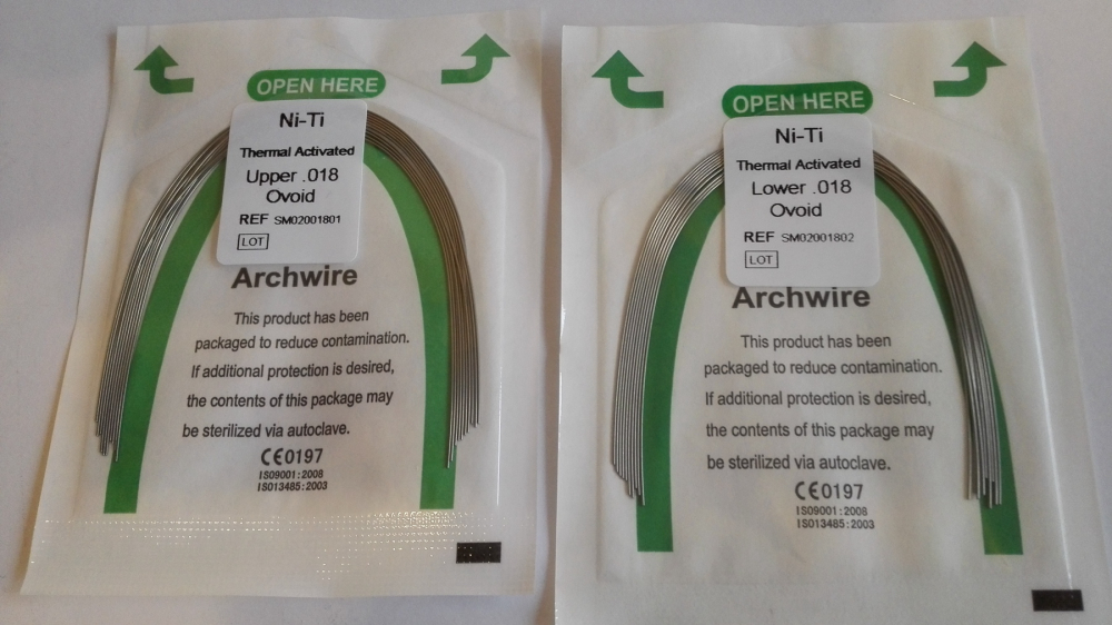 20stk Dental niti thermal active Archwire,rounde,eiförmige Form,thermische aktiv Bögen U/L,CE/FDA(Wählen Sie die Größen)