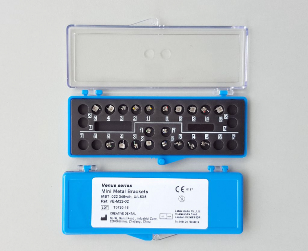Dental hoche Qualität Metall Mini 80 Mesh-Basis Brackets,mit Haken345,CE/FDA