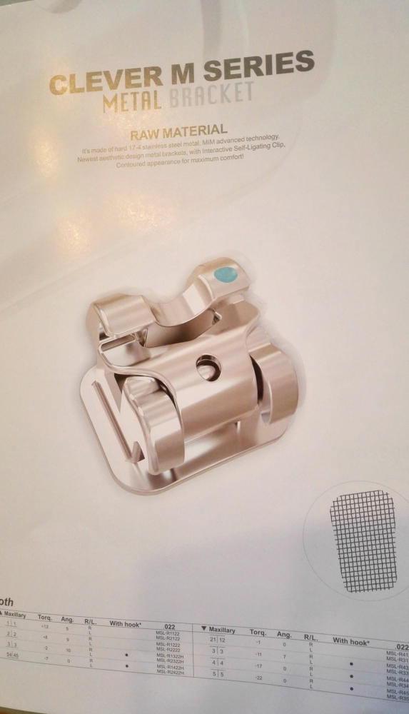 Dental Metall Selbstligierende/self-ligating Brackets,U/L 5-5,hooks 345,CE/FDA