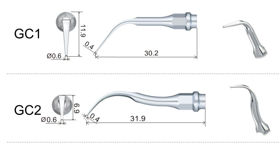 5stk woodpecker Scaler Spitze Tipp GC1/ GC2/ PC1,*KaVo Sonasoft* kompatible ,CE/FDA