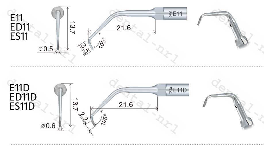 5Stk/woodpecker Titanium ENDO ZEG Spitze ED1T/ ED2T/ ED11T DTE Serie,CE/FDA