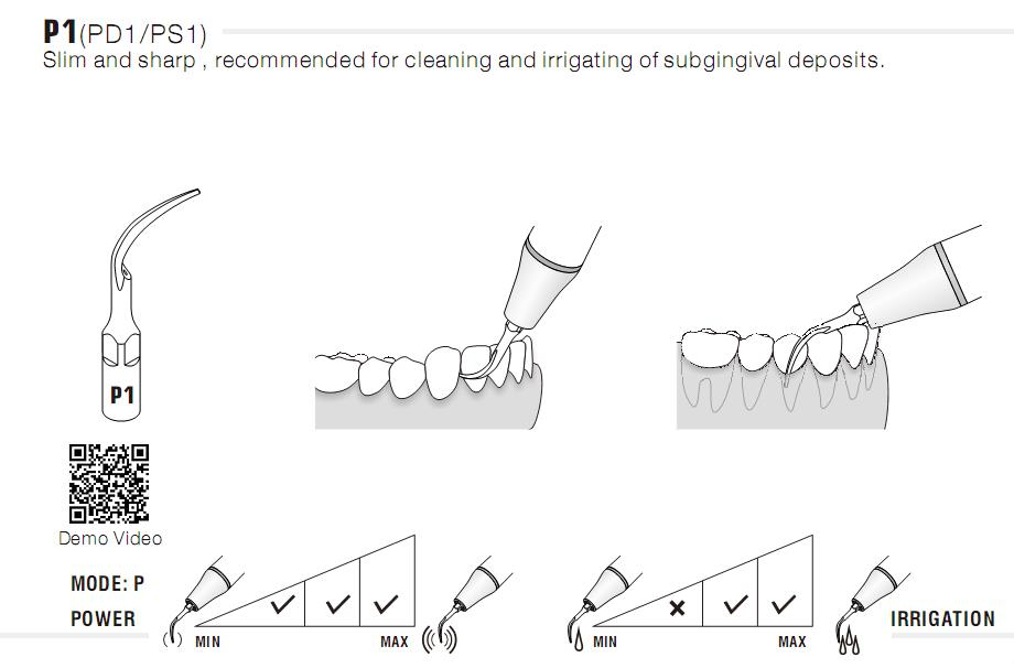 Woodpecker Periodontics Tip PD1,PD2L,PD3,PD4D,,PD12T,PD20T,PD90.. DTE Serie, ,CE/FDA