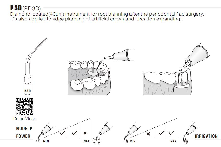 Woodpecker Periodontics Tip PD1,PD2L,PD3,PD4D,,PD12T,PD20T,PD90.. DTE Serie, ,CE/FDA