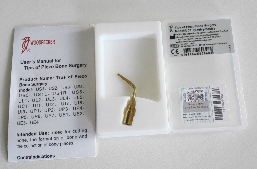 Spitze für Knochenchirurgie US1/ US1L/US1R/ US2/ US3/ US4/ US5/ US6, für woodpecker/* Mectron-Ultrachirurgie, CE/FDA
