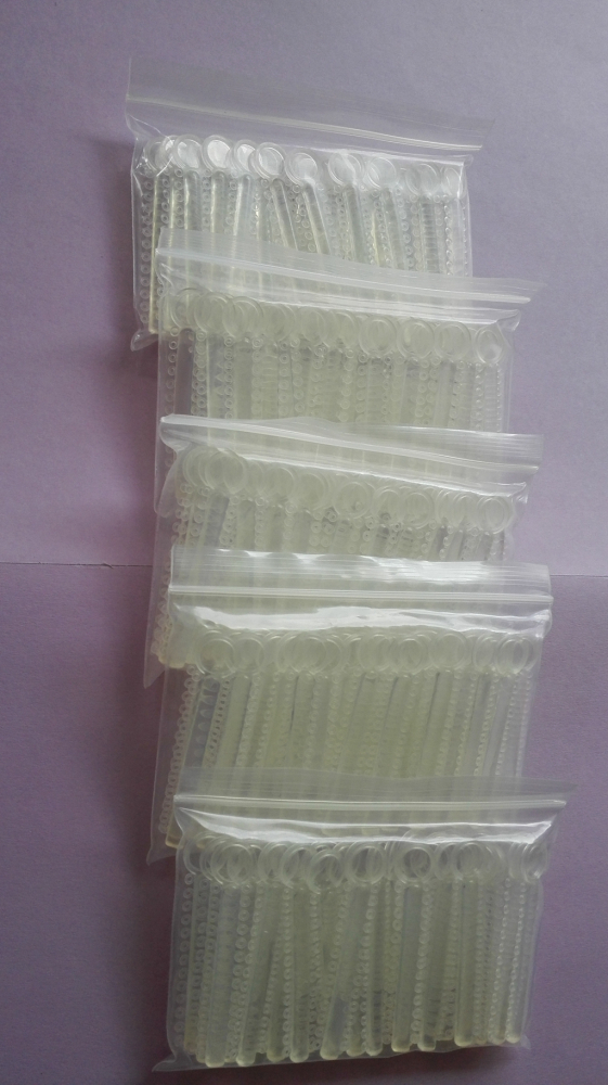 1040 stk Dental Elastische Ligaturen /orthodontic Ligature ties,transparent,CE
