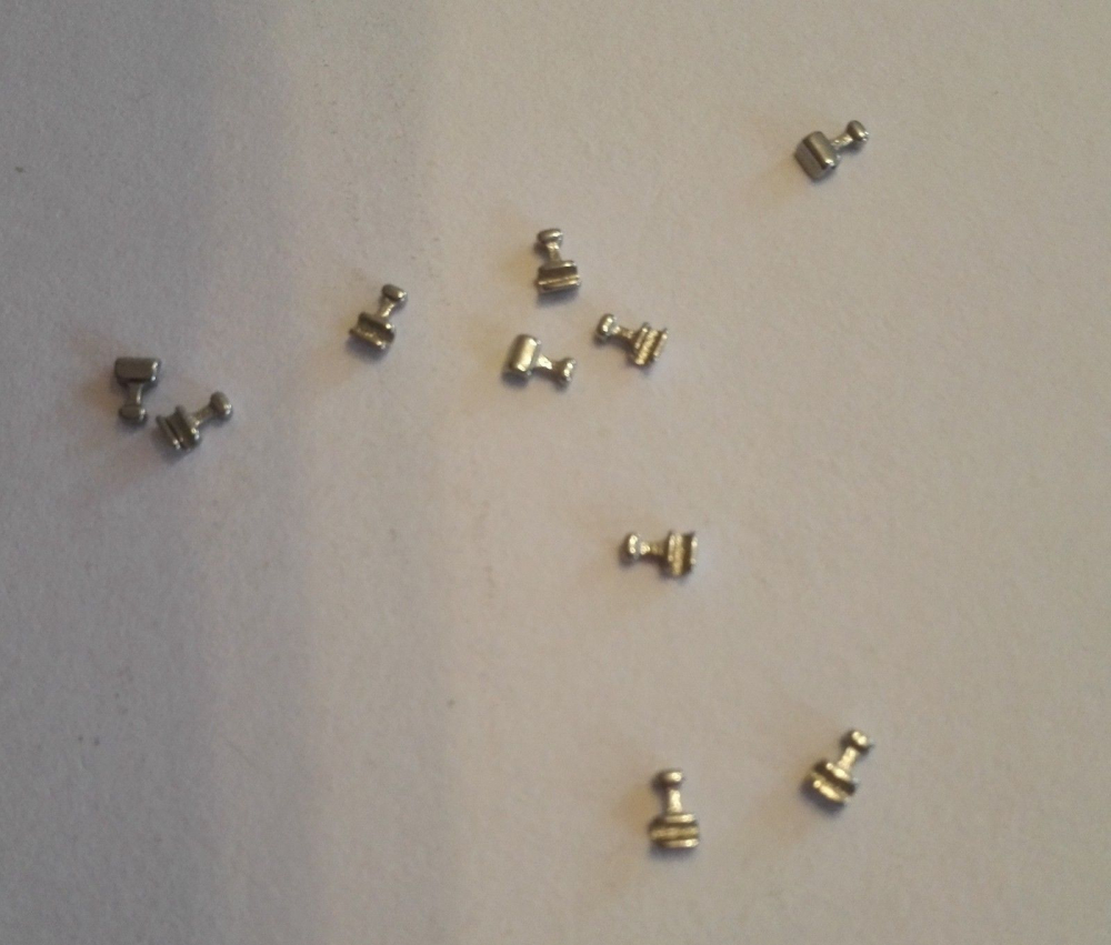 10stk Dental kieferorthopädische Crimphaken,kurz=1.3mm,mittel=2.2mm,lang=3mm, CE/FDA