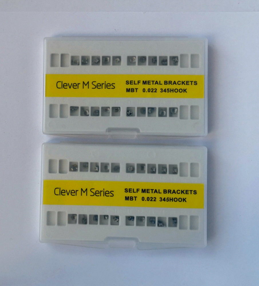 Dental Metall Selbstligierende Brackets,self-ligating brackets MBT022,hook345,CE/FDA