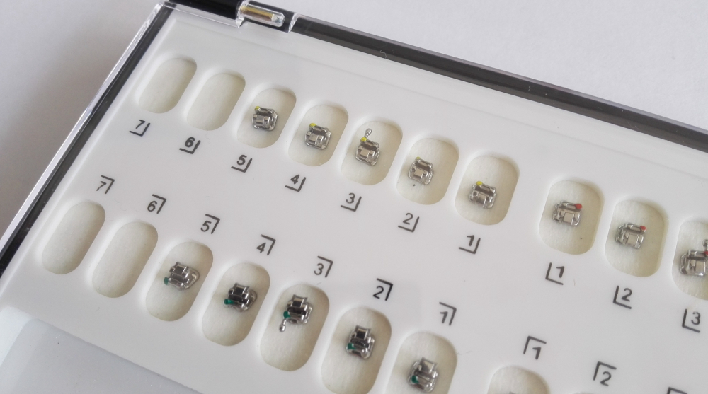 Dental metall passiv Selbstligierende Bracket, U/L 5-5Hooks 345, MBT022/ROTH022, CE