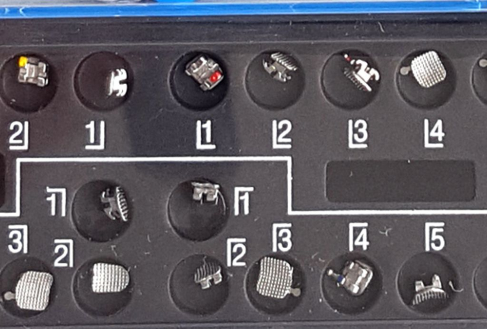 Dental MIM-Technologie Metall Brackets,U/L 5-5 mit Haken 345, CE/FDA