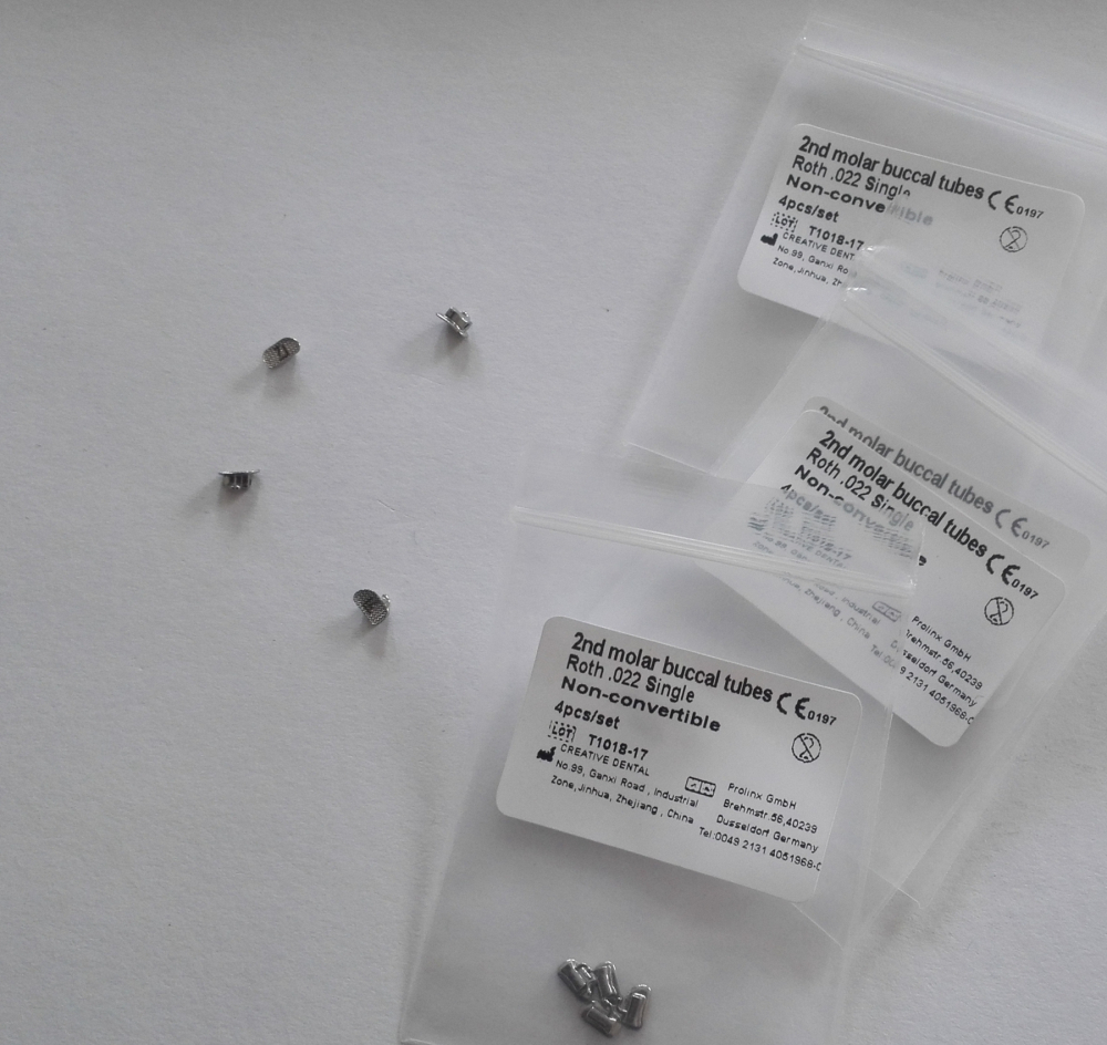 4stk Dental molar Bondable Single Tubes,nun-convertible,nicht konvertierbar,ROTH022 2nd,UL/UR/LL/LR,CE/FDA