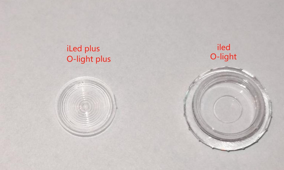 2stk WOODPECKER Lampenlinse,cover cap, für iLED & O-light , CE