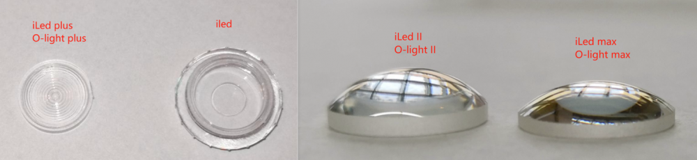 2stk WOODPECKER Lampenlinse,cover cap, für iLED & O-light , CE