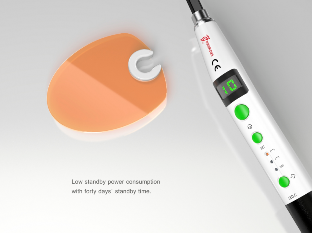 WOODPECKER LED C, wireless, two changeable batteries,three working modes,CE/FDA