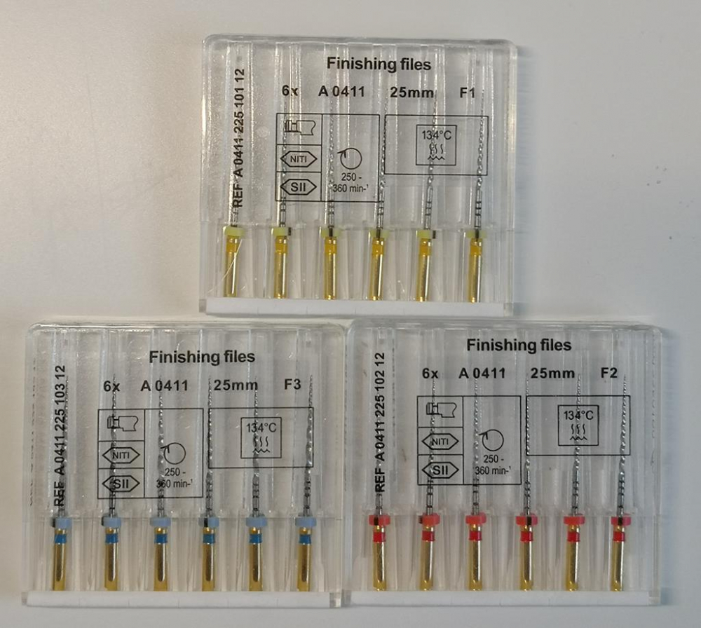 Niti Maschinengebrauch dental rotary file Wurzelkanal Feilen, Wurzelkanal bohrer, Länge 25mm, SX,S1,S2,F1,F2,F3,CE, 6stk