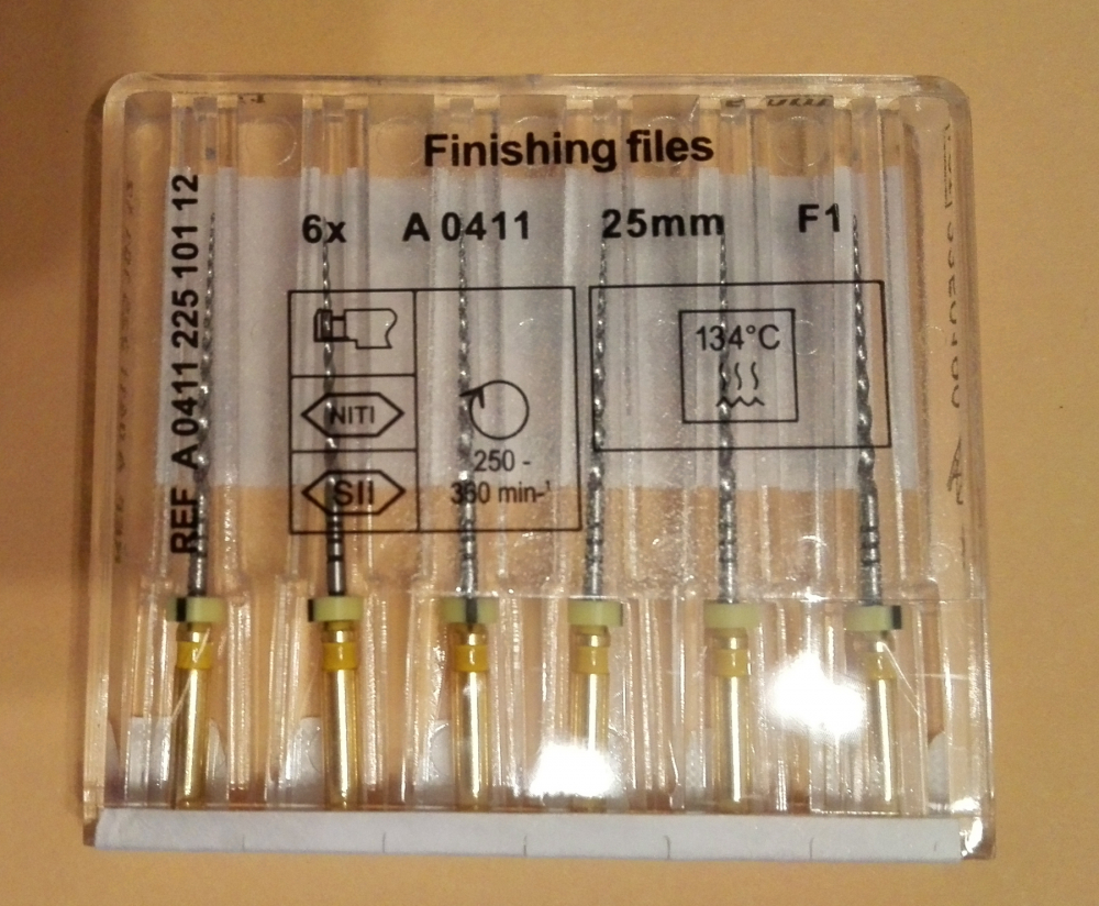 Niti Maschinengebrauch dental rotary file Wurzelkanal Feilen, Wurzelkanal bohrer, Länge 25mm, SX,S1,S2,F1,F2,F3,CE, 6stk