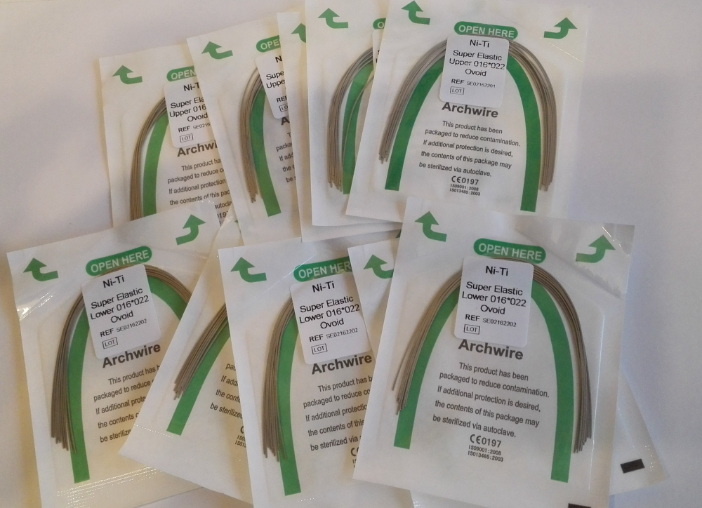20stk Dental niti Super Elastic Archwire Rechteck Bögen (Ovoid) U/L, ,CE/FDA(Wählen Sie die Größen)