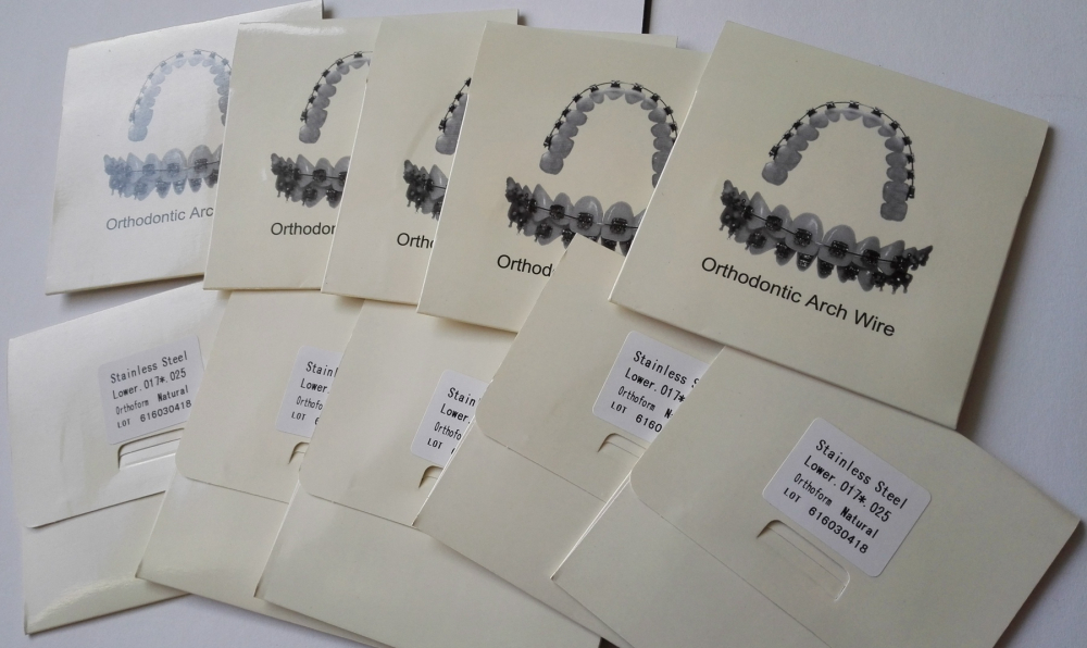 20stk hohe Qualität Edelsthal Rechteck Archwire Bögen,Super Elastic - Naturform, U/L,CE/FDA(Wählen Sie die Größen)