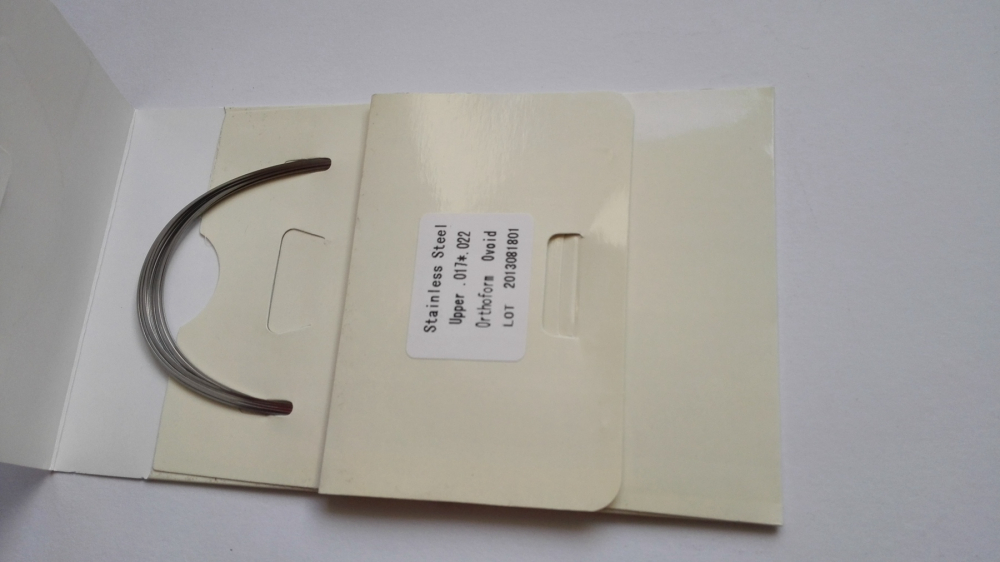 20stk Edelsthal Rechteck Archwire Bögen, hohe Qualität ,Super Elastic - eiförmige Form, U/L CE/FDA(Wählen Sie die Größen)