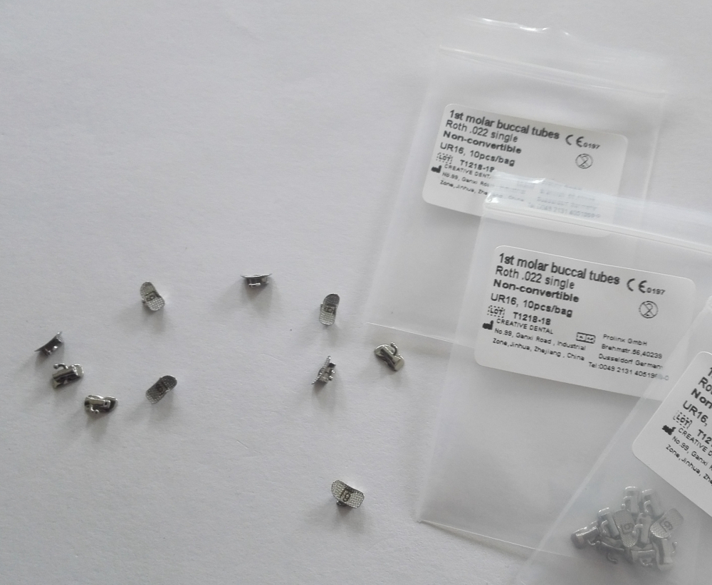 10st Dental molar Bondable Single Tubes,nun-convertible,nicht konvertierbar,ROTH022 1st,UR/UL/LL/LR,CE/FDA