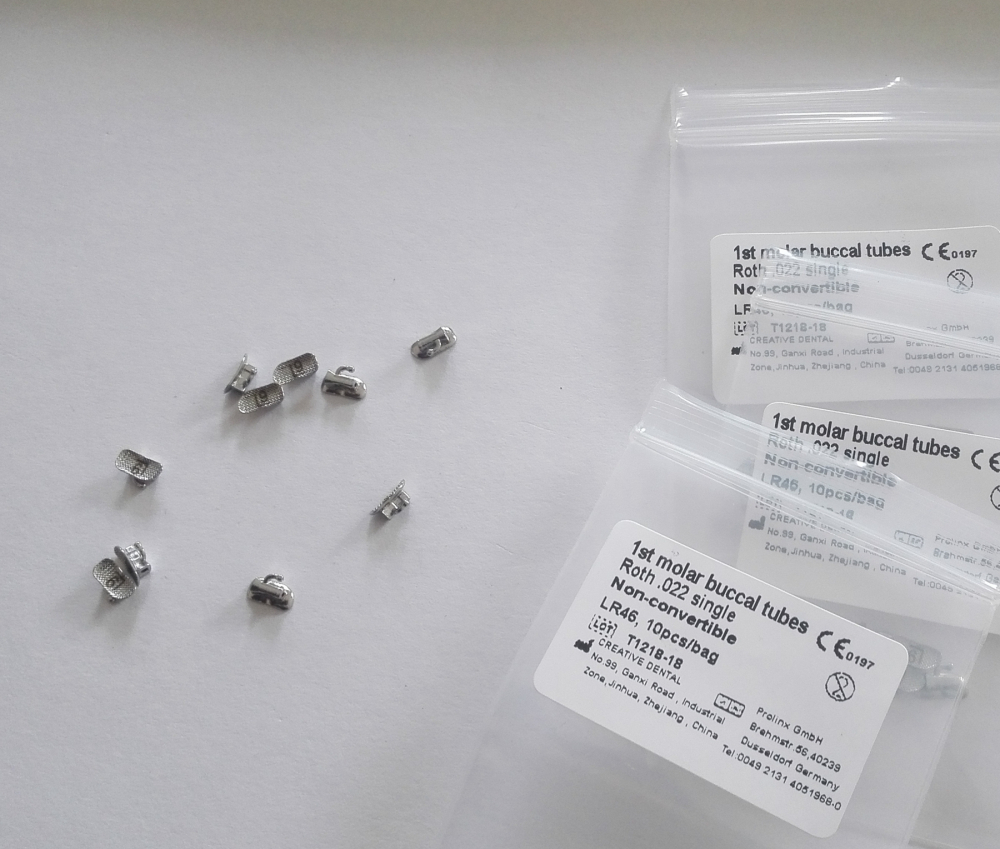 10st Dental molar Bondable Single Tubes,nun-convertible,nicht konvertierbar,ROTH022 1st,UR/UL/LL/LR,CE/FDA