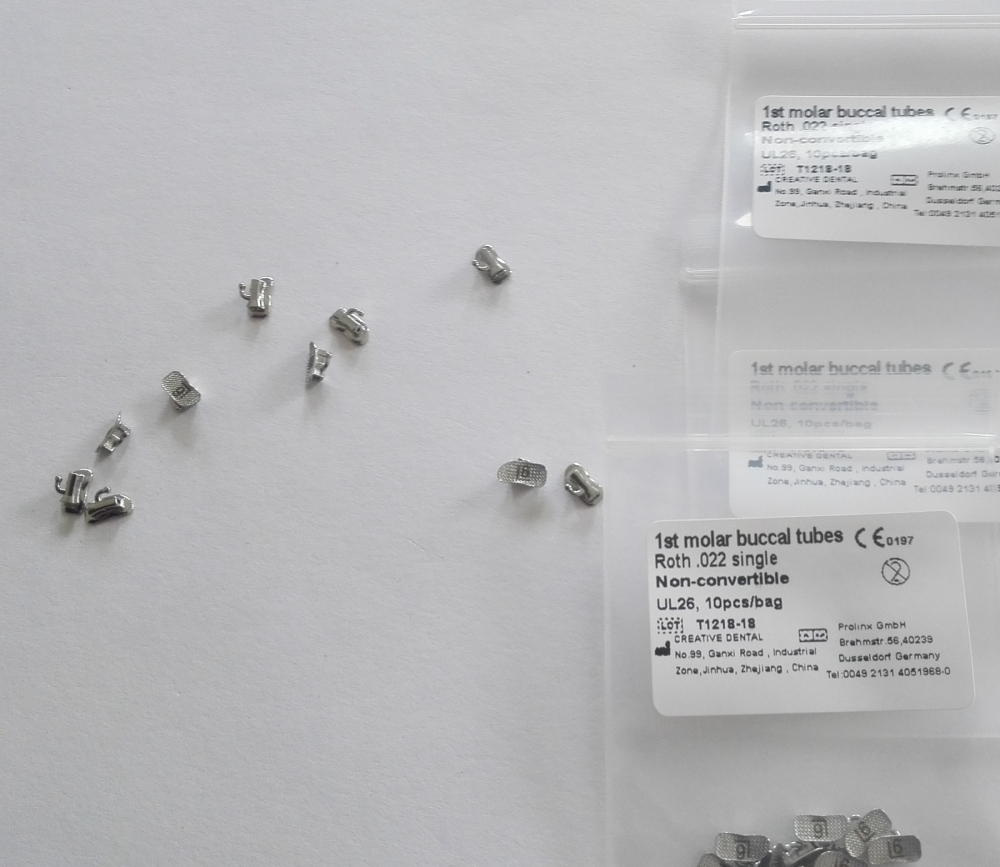 10st Dental molar Bondable Single Tubes,nun-convertible,nicht konvertierbar,ROTH022 1st,UR/UL/LL/LR,CE/FDA