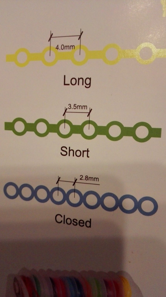 Dental Kieferorthopädische Elastische Power Ketten,kurz,wählen Sie die Farbe, CE/FDA