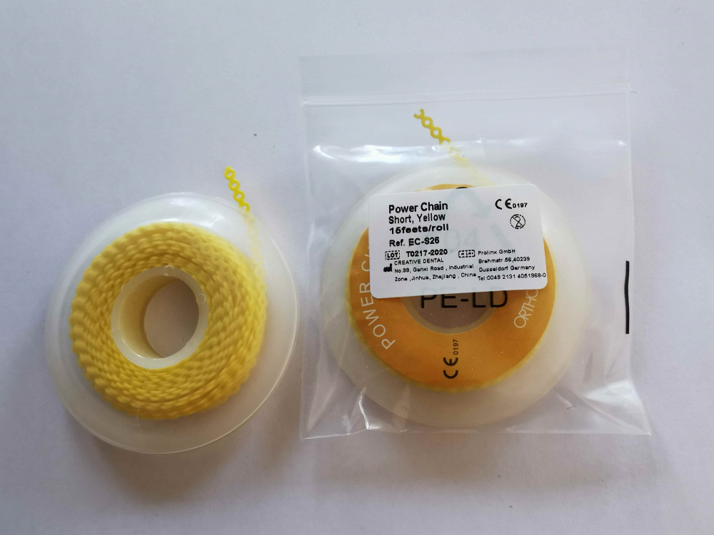 Dental Kieferorthopädische Elastische Power Ketten,kurz,wählen Sie die Farbe, CE/FDA