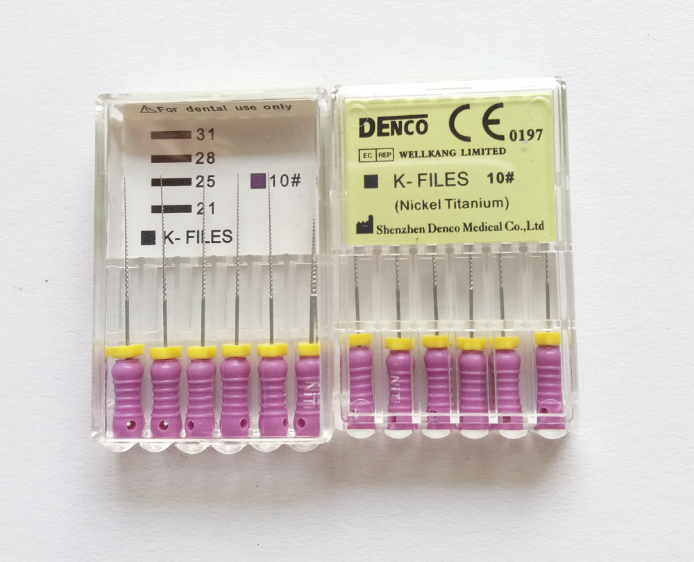 2pack niti K Files, L=25mm, 6#-40#,wählenbar Größe , Wurzelkanal K-Feilen, CE