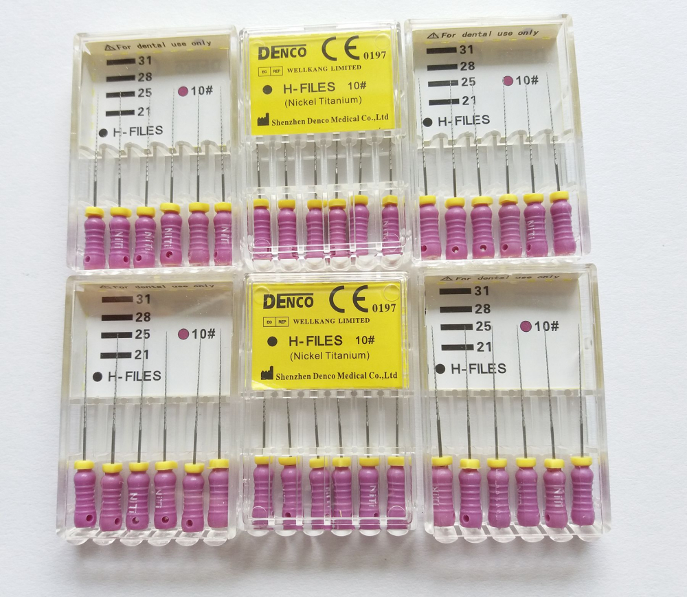 2pack niti H Files, L=25mm, 6#-40#,wählenbar Größe , Wurzelkanal H-Feilen, CE
