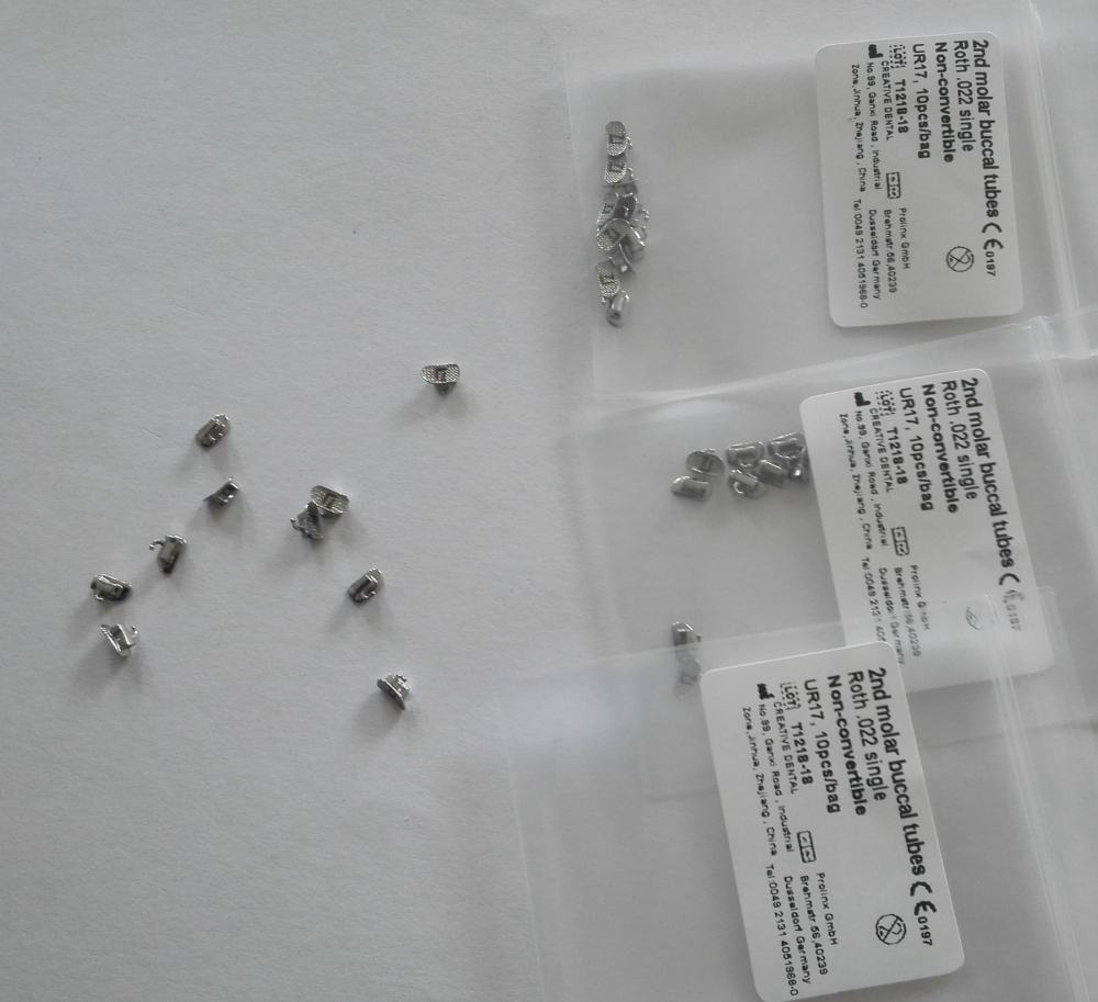 10stk Dental molar Bondable Single Tubes,nun-convertible,nicht konvertierbar,ROTH022 2nd,UL/UR/LL/LR,CE/FDA