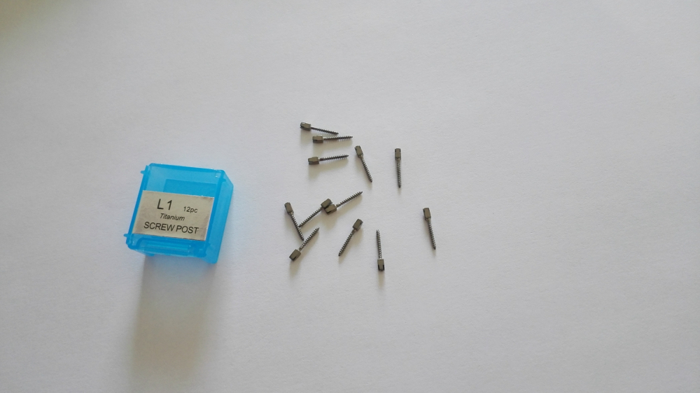 Dental Titanium Schraubenpfosten ,Titanium Screw Post,,sotiert, 120stk/pack,CE