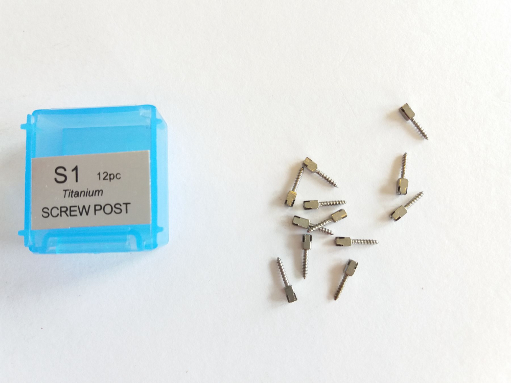 Dental Titanium Schraubenpfosten ,Titanium Screw Post,,sotiert, 120stk/pack,CE