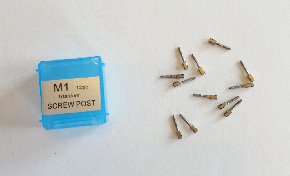 Dental Titanium Schraubenpfosten ,Titanium Screw Post,Einzelgröße,12stk/pack,L1/L2/L3/L4/L5/M1/M2/M3/S1/S2/S3,CE