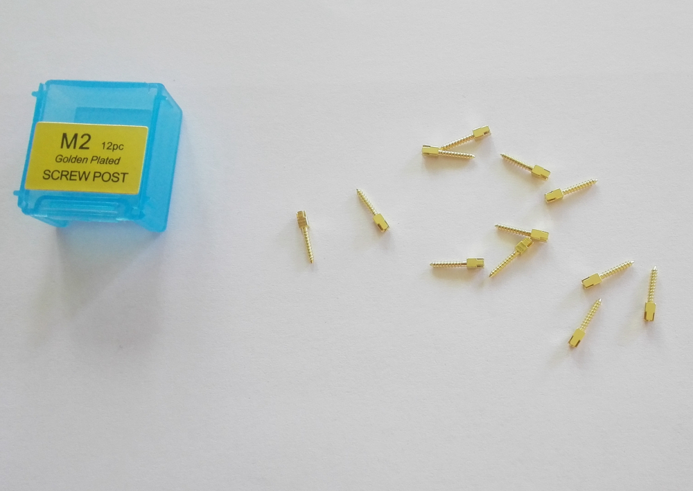 Dental Goldbeschichtung Schraubenpfosten ,gold coating Screw Post,Einzelgröße,12stk/pack,L1/L2/L3/M1/M2/M3/S1/S2/S3,CE