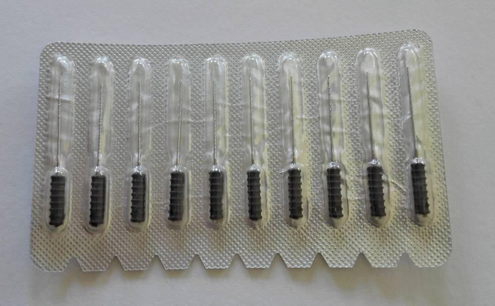 2 Pack Dental Edelstahl Stacheldraht, Nerven Broschen,0#-6#,Einzelgröße und sortiert Größen,21mm,10stk/pack,CE