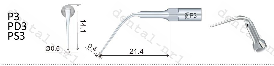 5stk/woodpecker Scaler Spitze Tipp PS1/PS3/PS4/PS3D/PS4D *Sirona kompatibel,Periodontics tip,CE/FDA