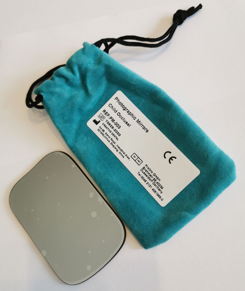 Hochwertige fotografische Spiegel, bukkal, lingual, okklusal, Kind / Erwachsener, CE