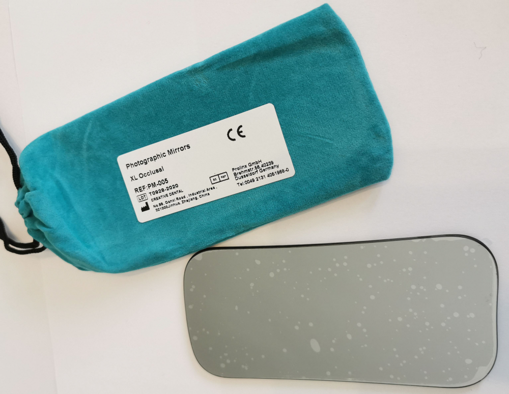 Hochwertige fotografische Spiegel, bukkal, lingual, okklusal, Kind / Erwachsener, CE